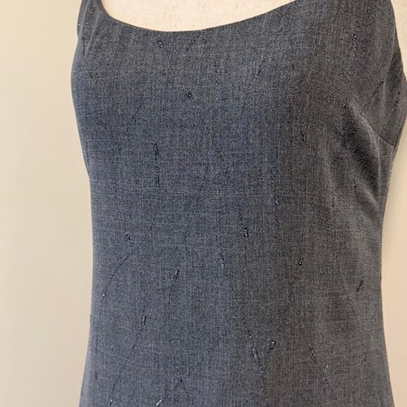 90s Glam Express Vintage Grey Mini Dress - Picture 2 of 4